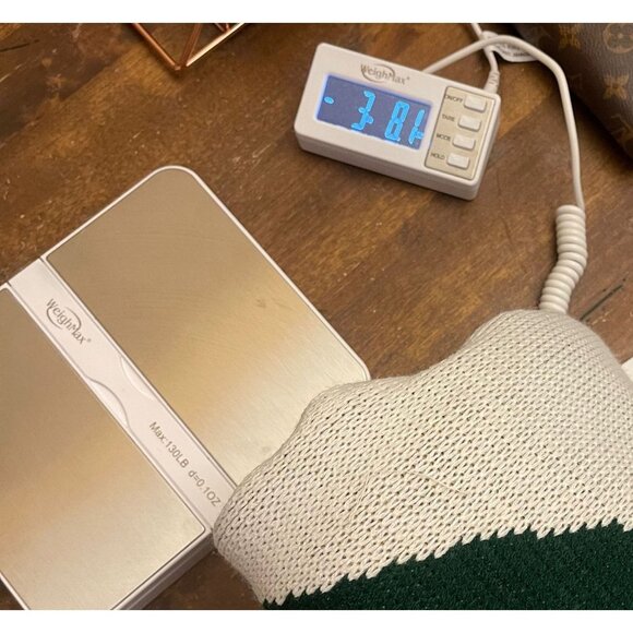 HALIFAX PLANTATION Logo Knits Blanket White Green 67x63 - Picture 9 of 9